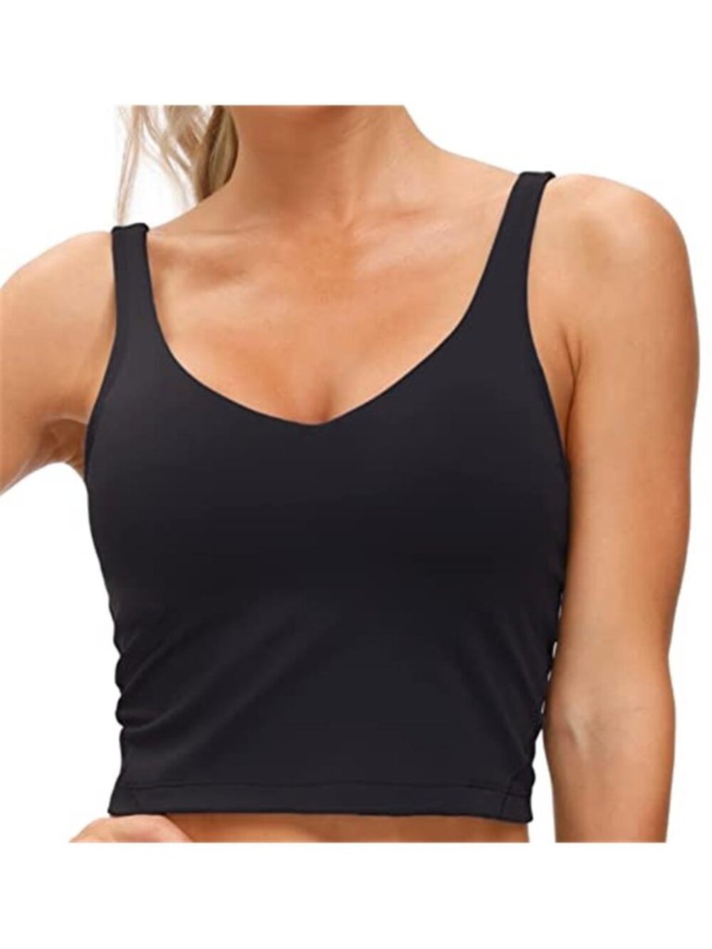 Women’s Longline Sports Bra – Wirefree Padded Medium Support Activewear